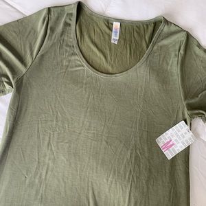 Nwt Lularoe Classic t olive green medium